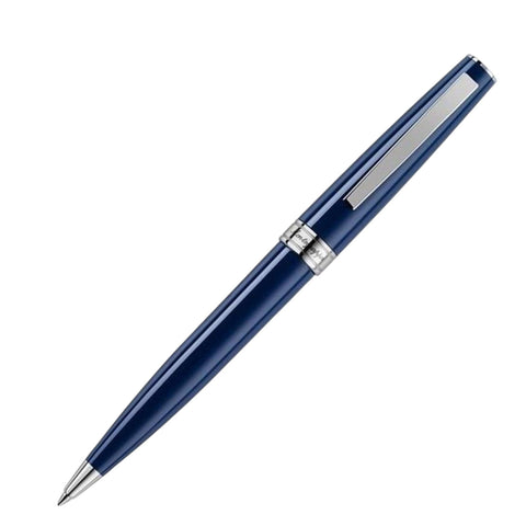 STILOGRAFICA MANAGER PUNTA M INOX DARK BLUE ART.  ISMANBIB_9