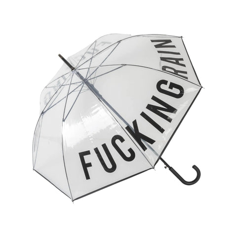 OMBRELLO FUCKING RAIN TRANSPARENT FISURA