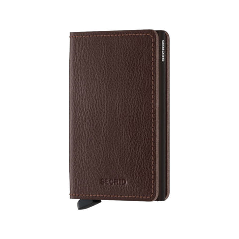 PORTAFOGLIO SLIMWALLET VEG ESPRESSO SECRID