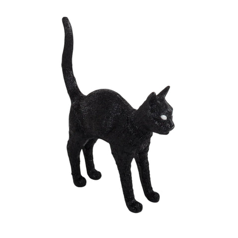 LAMPADA RESINA JOBBY THE CAT CM 46X12 H 52 15041 SELETTI BLACK
