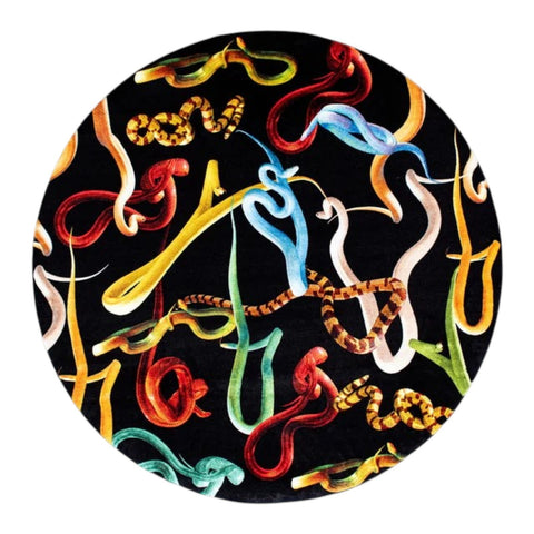 TAPPETO SNAKES ROTONDO 18201 SELETTI MULTICOLOR