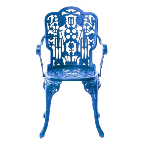POLTRONCINA IN ALLUMINIO INDUSTRY COLLECTION 52 X 55CM SKY BLUE SELETTI BLUE