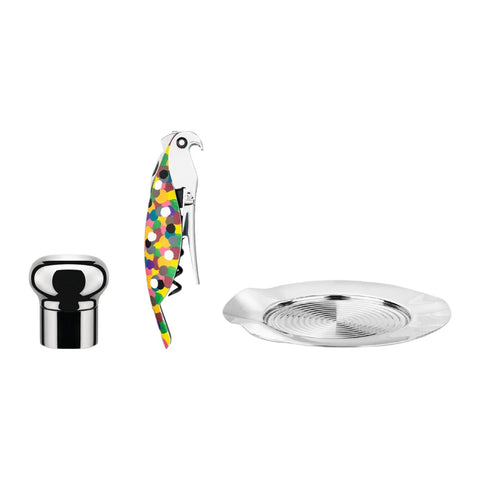 WINE GIFT PARROT SET ART. GAM32SET ALESSI
