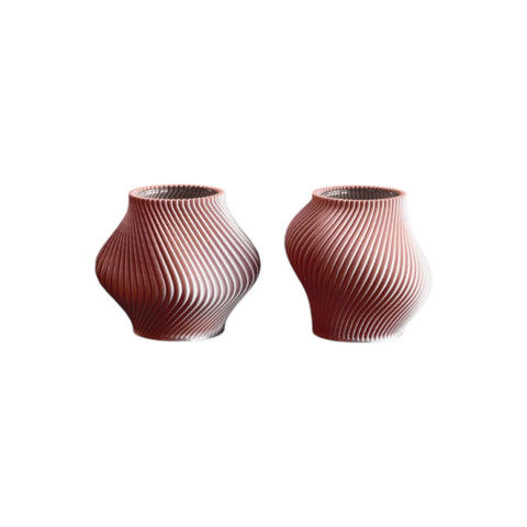 SET DI DUE MINI VASO BLOZ & BOYK BLEND MINI VASES SET SHEYN SALMON