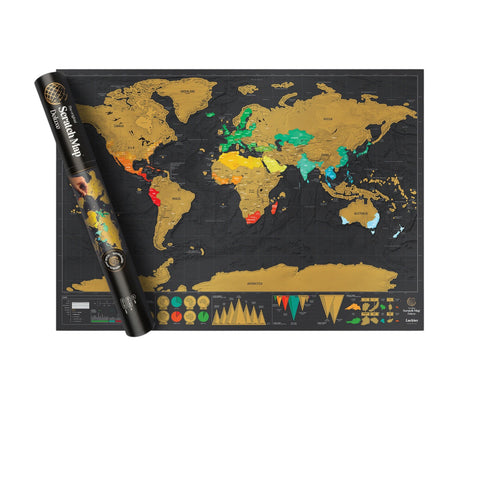 SCRATCH MAP DELUXE LUCKIES