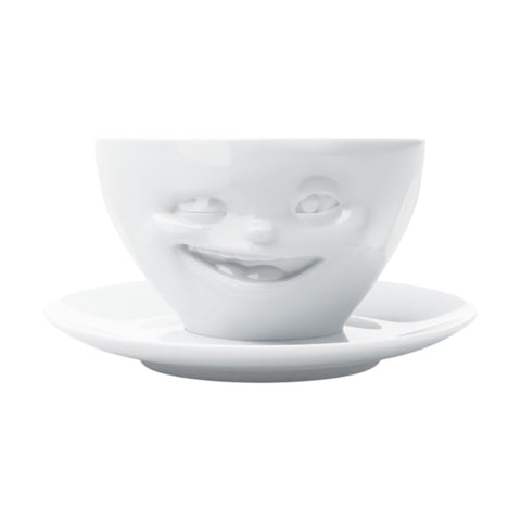 TAZZA COFFEE CUP WINKING T014801 TASSEN WHITE
