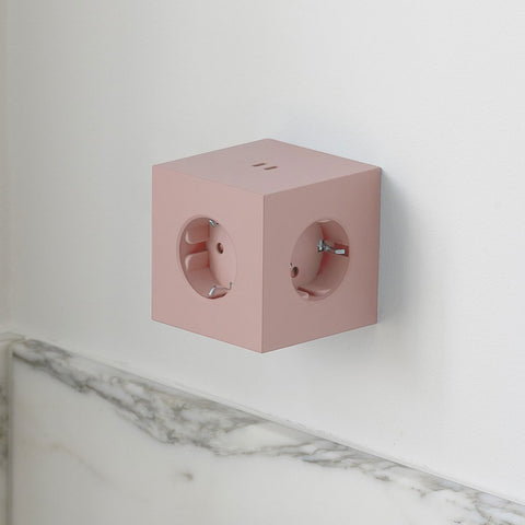 PRESA AVOLT SQUARE 2 USB C OLD PINK SOCKET F