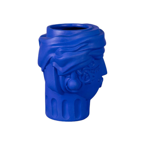 VASO IN TERRACOTTA WOMEN CM 29X25 H 33 BLU 11507B SELETTI