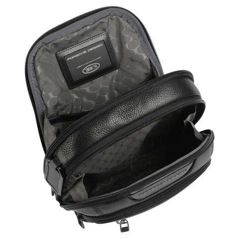 SLING BAG S ROADSTER LEATHER EVO OLHO 1539.001 PORSCHE DESIGN BLACK