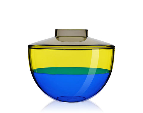 VASO KARTELL SHIBUYA FUME' GIALLO BLU 01221/33