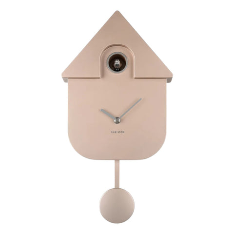 OROLOGIO WALL CLOCK MODERN CUCKOO KA5867RG KARLSSON META PINK