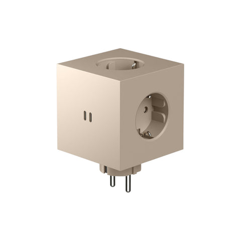 PRESA SQUARE 2 SOCKET F SQ2-EUFC30-30WMBE BEIGE AVOLT