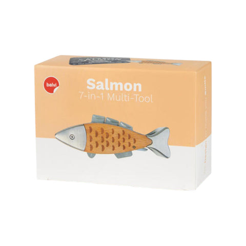 COLTELLINO MULTIUSO WILD SALMON SCATOLA METALLO ART. 28008 BALVI MULTICOLOR