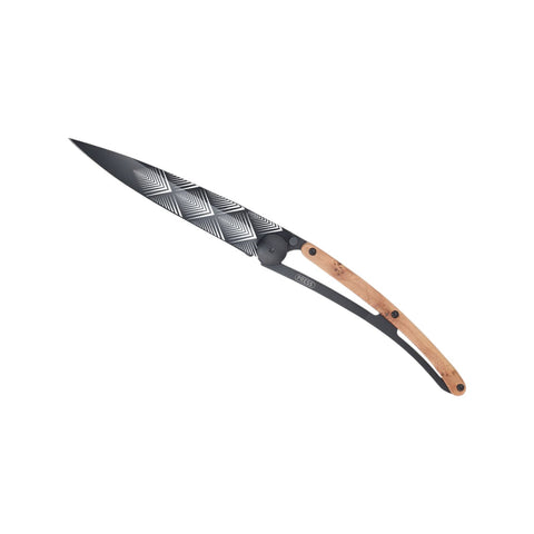 COLTELLINO TASCABILE BLACK JUNIPER WOOD ART DECO ART. 1GB000105 DEEJO