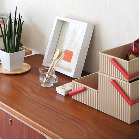 SCATOLA STORAGE BOX S ART. 235118 LIGHT GREY OMNIOFFRE HACHIMAN