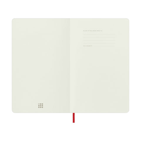 TACCUINO LG COP. MORBIDA RIGHE RED MOLESKINE