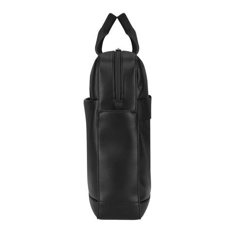 BORSA CLASSIC 2.0 SLIM BRIEFCASE BLACK MOLESKINE