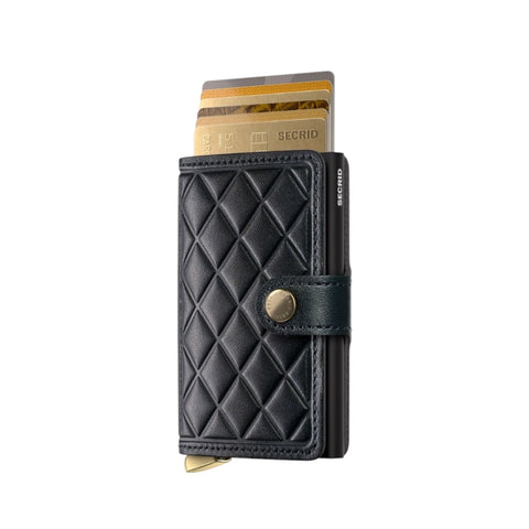 PREMIUM MINIWALLET EMBOSS DIAMOND SECRID BLACK