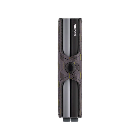 PORTAFOGLIO TWINWALLET OPTICAL-TOP SECRID GREY YELLOW