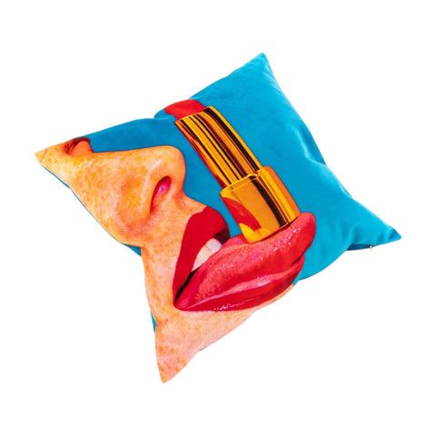 CUSCINO TOILETPAPER 50X50 TONGUE 02333 SELETTI MULTICOLOR