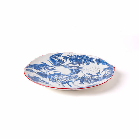 PIATTO PIANO CLASSIC ON ACID Cm.28 - BLU CHINOISERIE ART.11203 SELETTI