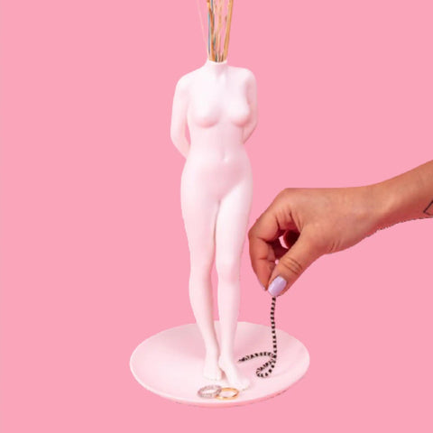 VASO PORCELLANA LA TIMIDA CM 16X16 H 26 ART. 10088 SELETTI