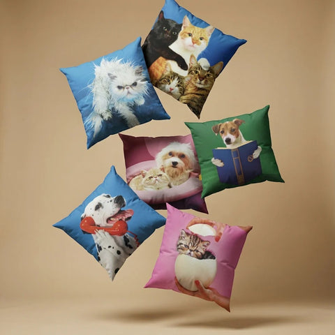 CUSCINO IN PIUMA 50X50 CAT SURPRISE ART. 02356 SELETTI