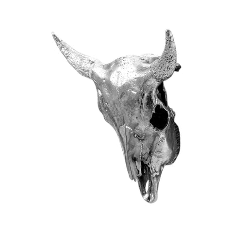 SCULTURA WUNDERKAMMER BISON SKULL 10899 SELETTI GREY