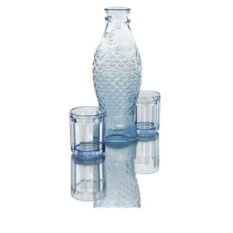 SET CARAFFA +2 BICCHIERI FISH & FISH B0825402-602 BLUE SERAX