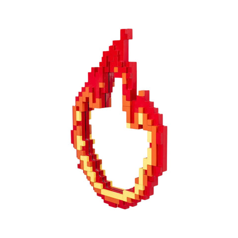 SPECCHIO PIXEL FLAME 17056 RED SELETTI