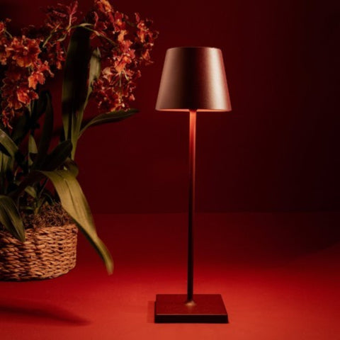 LAMPADA PRO TAVOLO POLDINA LD1340X3 BORDEAUX ZAFFERANO