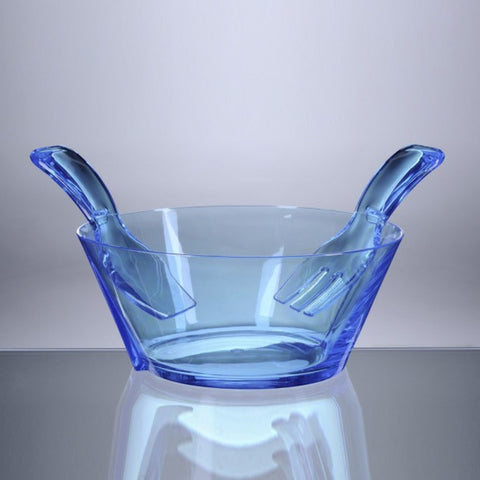 INSALATIERA ACRILICO H 11 DIAM 25 FULMINE MARIOLUCA GIUSTI TURCHESE