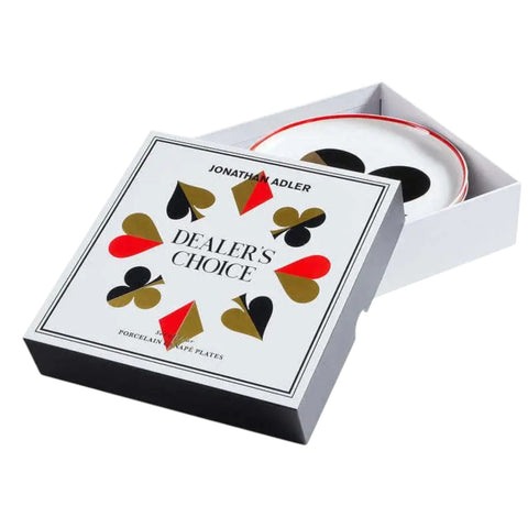 PIATTINI DEALER'S CHOICE CANAPE PLATE SET ART. 34621 JONATHAN ADLER