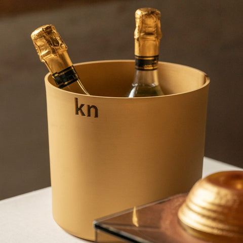 SECCHIELLO CHAMPAGNE KN GLACETTE CM 20 ART. KG304G20 KNINDUSTRIE GOLD