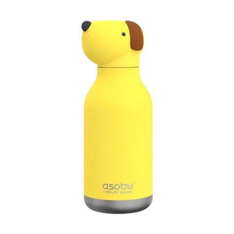 BORRACCIA BESTIE ANIMAL BOTTLE ART. SBV-44 YELLOW DOG ASOBU YELLOW