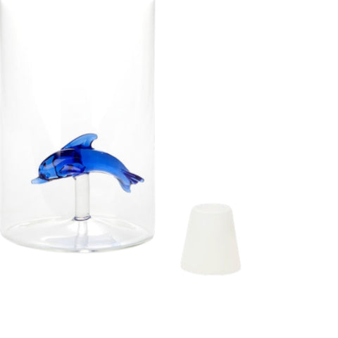 BALVI BOTTLE 1.2 LT BOROSYLLIC GLASS DOLPHIN ART 26545