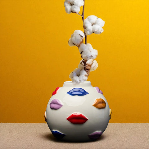 VASE MOUTH 12 CM BLOGO DESIGN MULTICOLOR