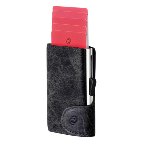 PORTAFOGLIO SINGLE COIN BLACKWOOD VINTAGE LEATHER CS-SWCO-VL-BW C SECURE