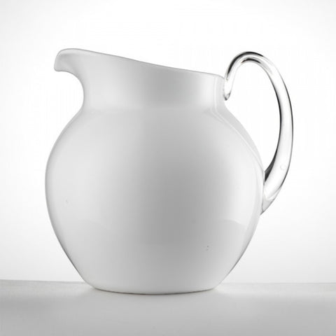 MARIOLUCA GIUSTI WHITE ENAMEL BALL JUG