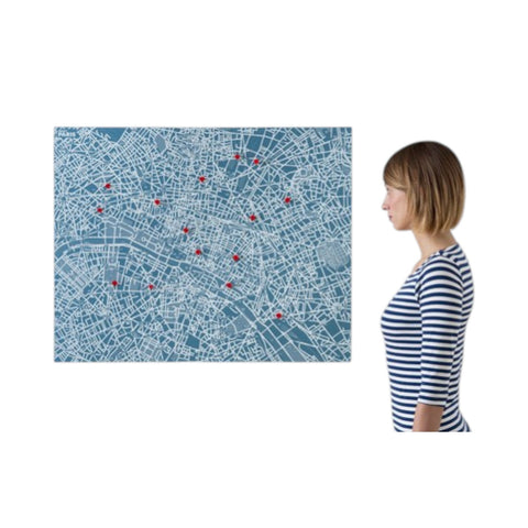 MAPPA PIN CITY PARIS LIGHT BLUE Palomar