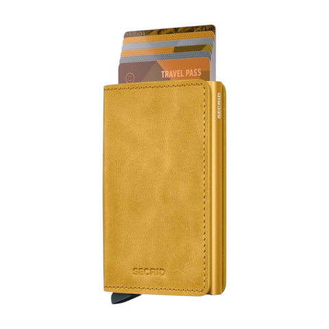 PORTAFOGLIO SLIMWALLET VINTAGE SECRID YELLOW