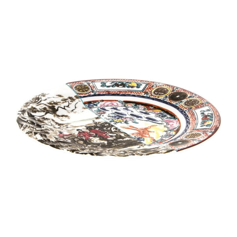 FLAT PLATE IN PORCELAIN DIAM. 27,5 H.2.3 HYBRID EUSAPIA SELETTI