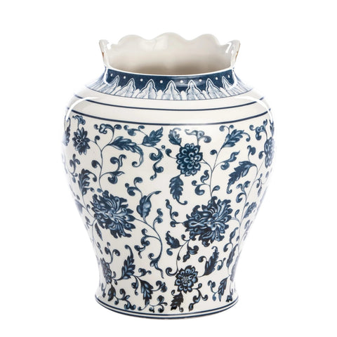 PORCELAIN VASE DIAM. 23 H. 26 HYBRID MELANIN SELETTI