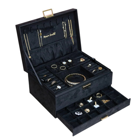 PORTAGIOIE DENISE VELLUTO ART. SCAR-DENIS2-VNOI MAISON SCARLETT NERO