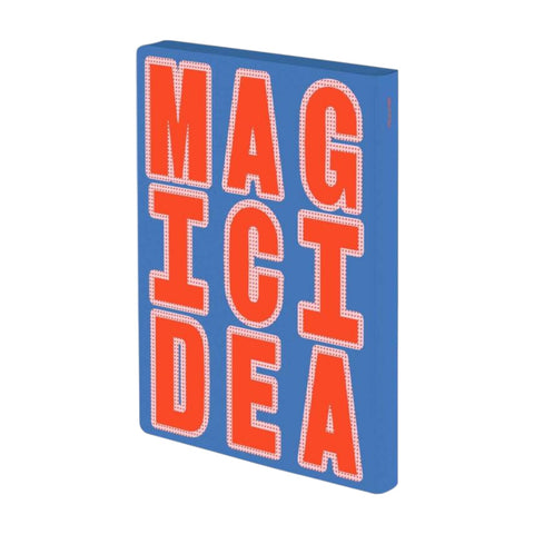 NOTEBOOK GRAPHIC L GLOW MAGIC IDEA 56581 NUUNA BLU