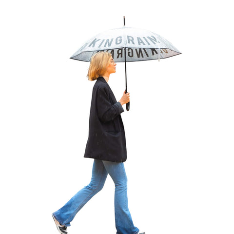 OMBRELLO FUCKING RAIN TRANSPARENT FISURA