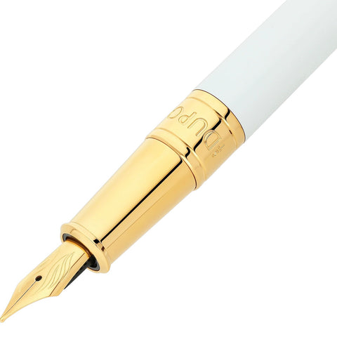 PENNA STILOGRAFICA WI INITIAL FP 270217 S.T. DUPONT WHITE/GOLDEN