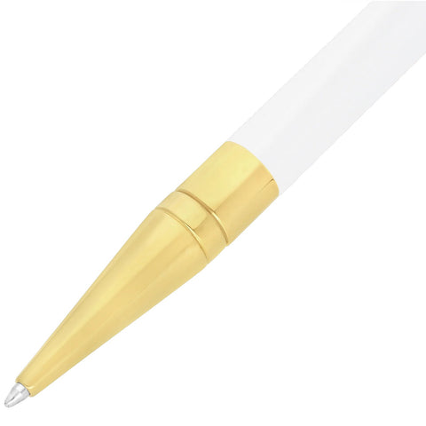 PENNA A SFERA WI INITIAL BP 275217 S.T. DUPONT WHITE/GOLDEN