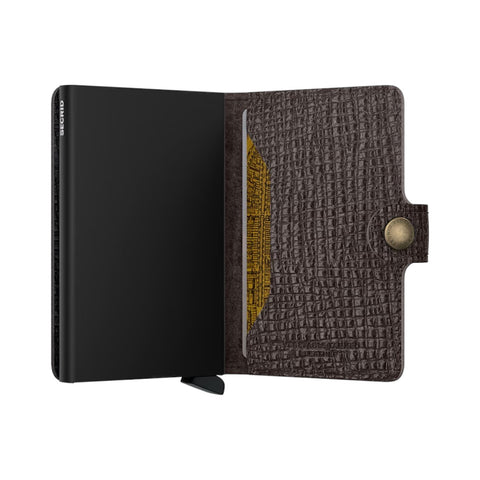 PORTAFOGLIO MINIWALLET PALMELLATO MPLM-BROWN SECRID