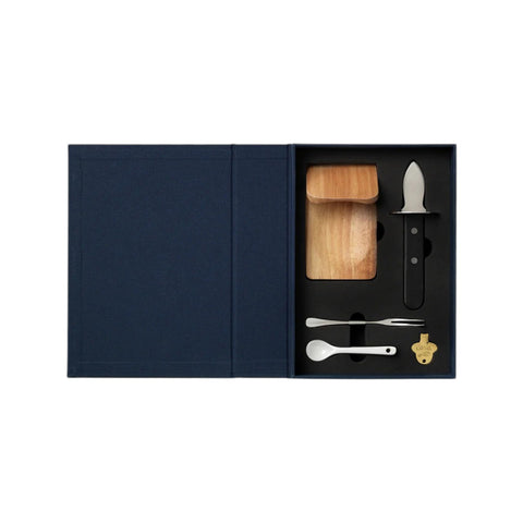 SET THE ESSENTIALS OYSTER & CAVIAR TOOLS PW00785 BLUE PRINTWORKS